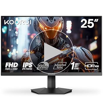 KOORUI ゲーミングモニター 24.5インチ (170Hz/1ms KOORUI ゲーミングモニター 24.5インチ (170Hz/1ms/フルHD